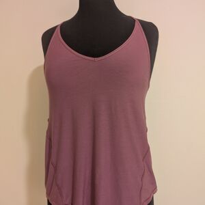 Lululemon Athletica Pink Relaxed Tank Top Scoop Neck